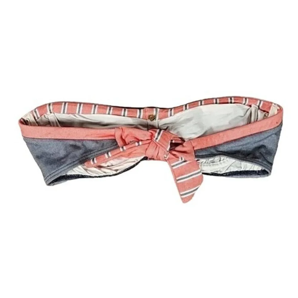 Tommy Hilfiger Bandeau Bikini Top Sz M w/o optional strap